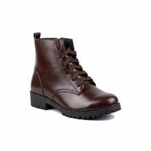 Women's Casual Ankle Boot With Non-Slip Sole - Cà phê nâu - Xem 4