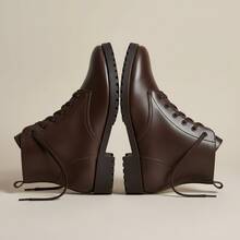Women's Short Boot In Premium Material – Style And Comfort - Cafe - View 3