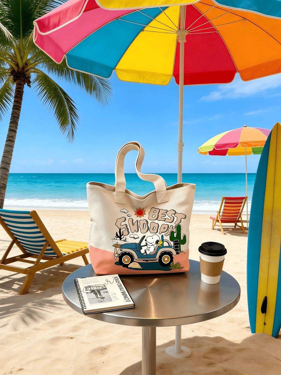 SNOOPY 1个史努比大号帆布手提袋，耐用单肩包，适合装笔记本电脑、书籍、旅行必备品，非常适合工作通勤、度假，是毕业、返校、生日、情人节、母亲节的理想礼物。 - 款 - 查看 1