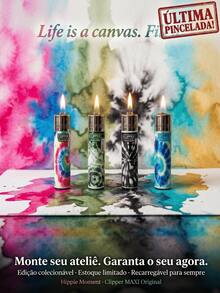 Clipper Original Refillable Lighter Hippie Moment Collection Kit Of 4 Units Clipper Maxi Collectible Lighter  Colorful Retro Vintage Hippie Design Replaceable Flint Premium Portable Lighter Accessory Reusable Style High Quality Clipper Original Unique Exclusive - 4 個 Clipper Hippie Moment 打火機 - 查看 8