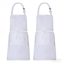 1 chiếc tạp dề điều chỉnh được, có dây buộc dài, 2 túi, tạp dề đầu bếp chống thấm nước. - Nhiều màu - Xem 2