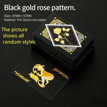 Luxury Gold Foil Glitter Playing Cards - High-End Tabletop Game/Birthday Party Props/Valentine's Day Gift, Waterproof And Durable PVC Material, Creative Surprise Gift For Boyfriend/Bestie/Clients | Non-Gambling Item, Playing Cards With Style! The Most Shimmering Gold Foil Poker Cards - Photo Shoot Prop/Icebreaker For Gatherings/Proposal Surprise, Make Every Round A Highlight Moment! - Multicolor - View 8