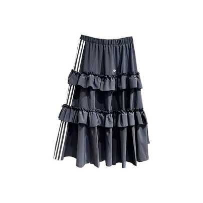  Chân váy dài kẻ sọc thời trang tối giản thể thao thường ngày của adidas Originals dành cho nữ
