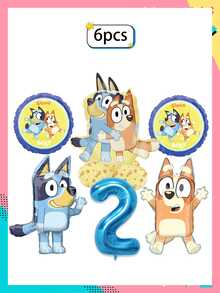 Bộ bóng bay trang trí tiệc Bluey Series, trang trí tiệc cưới, kỷ niệm, sinh nhật, lễ hội, số 1-9 + Chúc mừng sinh nhật, đám cưới, cảnh sinh nhật, bộ bóng bay trang trí đám cưới, bộ bóng bay hình chó xanh, bộ bóng bay đồ chơi, bộ bóng bay trang trí - 2 cái (màu ngẫu nhiên) - Xem 17