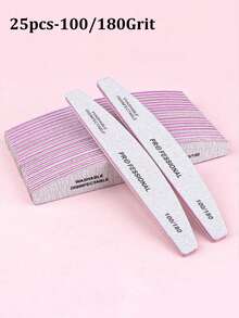 Bộ 3/5/10/25 dũa móng chuyên nghiệp, độ nhám 100/180, có thể rửa sạch, hai mặt, dùng cho móng acrylic, móng gel, dụng cụ làm móng tay chân, dụng cụ chăm sóc móng, dụng cụ nghệ thuật làm móng, móng tay, dụng cụ làm móng - Nhiều màu - Xem 11