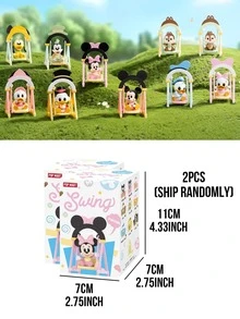 Hộp bí mật POP MART Disney Swing Series - 9 nhân vật thường + 1 nhân vật bí mật, bao gồm các nhân vật Disney kinh điển Mickey, Minnie, Donald Duck, Daisy, Goofy, Pluto, Chip, Dale và nhân vật bí mật Scrooge McDuck, được thiết kế như một chiếc ghế đu Q-Version dễ thương. - Nhiều màu - Xem 11