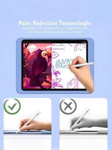 1pc Universal Active Capacitive Stylus Pen, Suitable For Writing, Drawing, Note-Taking, Aluminum Alloy Body, 8 Hours Usage Time, Type-C Charging Port, Magnetic Adsorption, Compatible With Smartphones, Tablets, Detachable Tip, 150 Days Standby, Continuous Use, Compatible With IPad Air 3/4/5/M2, Mini 5/6, 6/7/8/9/10, Pro 11"/12.9"/M4 - View 8