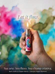 Clipper Original Refillable Lighter Hippie Moment Collection Kit Of 4 Units Clipper Maxi Collectible Lighter  Colorful Retro Vintage Hippie Design Replaceable Flint Premium Portable Lighter Accessory Reusable Style High Quality Clipper Original Unique Exclusive - 4 個 Clipper Hippie Moment 打火機 - 查看 5