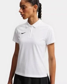 Nike Dri-Fit STOCK 時尚柔軟吸汗速乾短袖 常規T卹 女款 白色 - 白色 - 查看 6