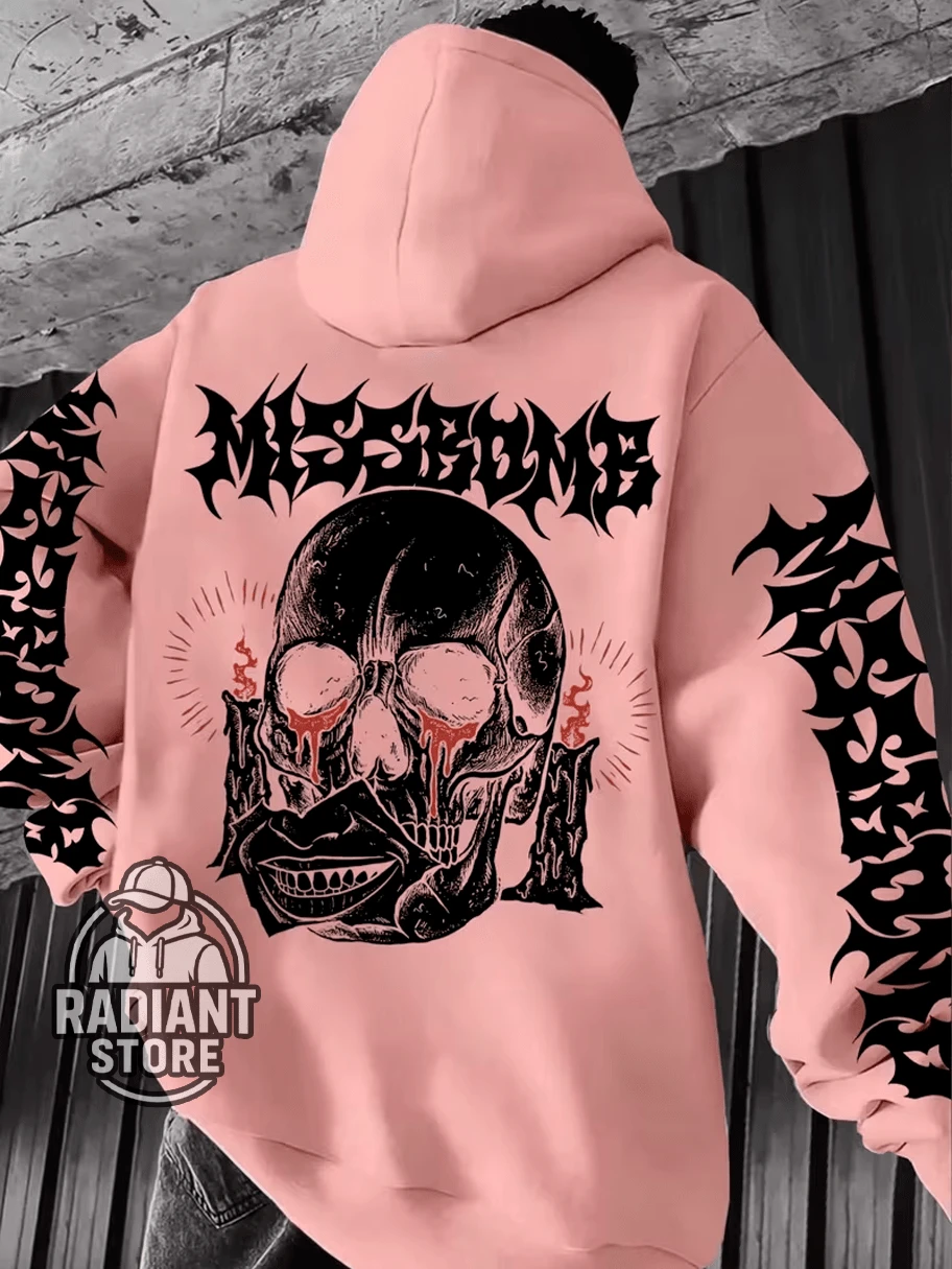 Comfortable Basic Sweatshirt For Everyday Wear. Gothic Design Print. Skull Art. Streetwear. Urban Culture. Street Fashion. Street. Graffiti. Skater. Unisex. Men's/Women's. Sweatshirt. 50% Cotton 50% Polyester. Top Premium Streetwear. New Release. Immediate Shipping. Various Colors!! - 淺粉色 - 查看 1