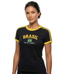 Baby Tee Brazil Retro Embroidered BabyLock Y2K Blouse - Black - View 5