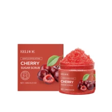 EELHOE Tẩy tế bào chết toàn thân và chân hương anh đào/đường 120g, được làm giàu với bơ hạt mỡ và muối biển, nhẹ nhàng tẩy tế bào chết, làm sạch, dưỡng ẩm và nuôi dưỡng cơ thể. - Quả cherry - Xem 10