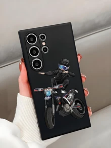 1个创意酷炫摩托车骑手防摔防滑黑色手机壳，兼容、荣耀、Galaxy等手机。 - 黑色 - 查看 3