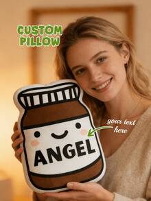 Personalized Face Pillow, Pink Bear Pattern, Customizable Throw Pillow, Unique And Fun. Suitable For Father's Day, Mother's Day, Halloween, Christmas, Christmas Eve, Valentine's Day, Birthday, Personalized Anniversary, Soldier's Day, Thanksgiving, Easter, April Fool's Day, Carnival, Holidays And National Day. - Upload Pictures to Customize Pillows - View 6