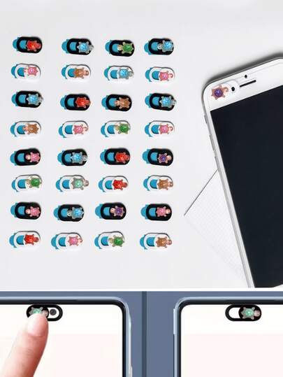 3/6pcs Privacy Camera Slider Covers, Webcam Protective Cases, Front Camera Protective Cases/Mobile Phone Camera Protective Covers, Protecting Privacy And Security, Laptop Camera Slider Covers, Super Cute Turtle Camera Slider Covers, Slide To Close, Protecting Your Lens Security