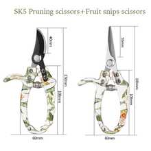Kéo cắt tỉa cành cây bằng thép công nghiệp và đa năng, tay cầm chống trượt, dùng cho việc làm vườn và cắt tỉa hoa. - A-Xanh - Xem 9