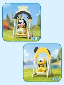 Hộp bí mật POP MART Disney Swing Series - 9 nhân vật thường + 1 nhân vật bí mật, bao gồm các nhân vật Disney kinh điển Mickey, Minnie, Donald Duck, Daisy, Goofy, Pluto, Chip, Dale và nhân vật bí mật Scrooge McDuck, được thiết kế như một chiếc ghế đu Q-Version dễ thương. - Nhiều màu - Xem 9