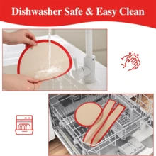 硅胶烘焙垫套装（圆形垫+侧边），耐热且可放入洗碗机清洗 - 彩色 - 查看 7