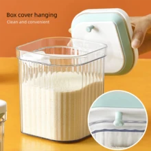 Baby Milk Powder Container Portable Outdoor Complementary Food Rice Cereal Box Sealed Jar Moisture-Proof Large Storage Canister With Compartments - Clear - View 5