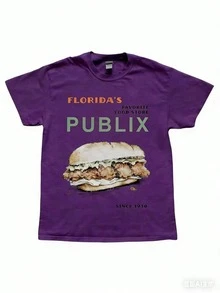 Cozy Publix Shirt, Pub Sub Vintage StyleShirt, Publix Sub Fans, Floridas FavoriteGrocery Store, Florida SupermarketMenswear Top Underwear Tshirt - 紫色 - 查看 4