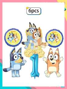 Bộ bóng bay trang trí tiệc Bluey Series, trang trí tiệc cưới, kỷ niệm, sinh nhật, lễ hội, số 1-9 + Chúc mừng sinh nhật, đám cưới, cảnh sinh nhật, bộ bóng bay trang trí đám cưới, bộ bóng bay hình chó xanh, bộ bóng bay đồ chơi, bộ bóng bay trang trí - 2 cái (màu ngẫu nhiên) - Xem 13