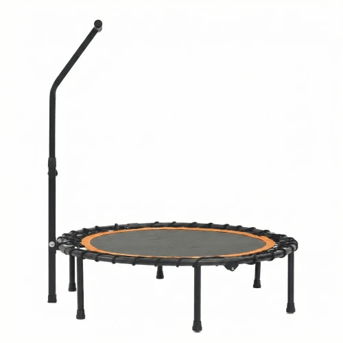 Czarno-pomarańczowa trampolina fitness XTP006 do siłowni domowej