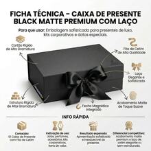 Cardboard Gift Box, Magnetic, Rigid, With Ribbon, 20x18x8cm, Decorative - 1PC - View 2