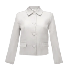SACO VERSATIL CORTO SIN SOLAPA - Blanco - Ver 8