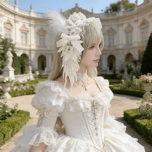 洛丽塔天使翅膀发箍，哥特式暗黑天使头饰发饰，亚文化朋克发带 - A - 查看 8