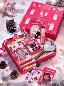 Set de pestañas postizas de estilo de dibujos animados reutilizables Mlen Diary, incluye 8 piezas como regalo de Año Nuevo, kit de extensión de pestañas naturales DIY - C - Ver 6