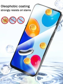 3pcs Phone Tempered Glass Screen Protector, Anti-Scratch, Anti-Fingerprint, High Definition Nano Coating, 2.5D Curved Edge, Smooth Touch, Phone Accessories Suitable For - Clear - View 4