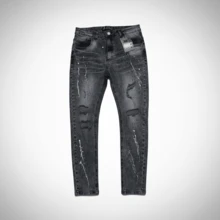 Men's Skinny Fitted Jeans With A Lengthening Effect - JO-004 - View 5