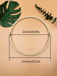Bamboo Embroidery Hoop, Double Ring Design Keeps Fabric Taut, Smooth And Non-Damaging, Suitable For Cross-Stitch, Sewing, DIY Crafts, Dream Catchers, Outdoor Wreath Decorations And Other Arts And Crafts - Bamboo Double Circle - View 9