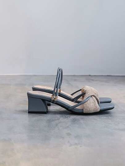 Giày sandal cao gót nữ, sandal thời trang 2 trong 1 có khóa cài, giày cao gót mới mùa hè 2026, sandal đế dày đa năng.