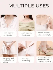 1 Roll/Set Fashion Double-Sided Adhesive Tape, Waterproof Transparent Strong Glue For Fixing Women's Dresses, Wedding Party And Other Strapless Garments - Multicolor - View 4