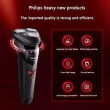 Philips S1113/02 Series 1000 Electric Shaver 3D Floating Heads, PowerCut Blades, IPX7 Waterproof, 30-Min Runtime, USB Charging Wet & Dry Rotary Razor For Men Gift/Travel/Daily Use - Multicolor - View 2