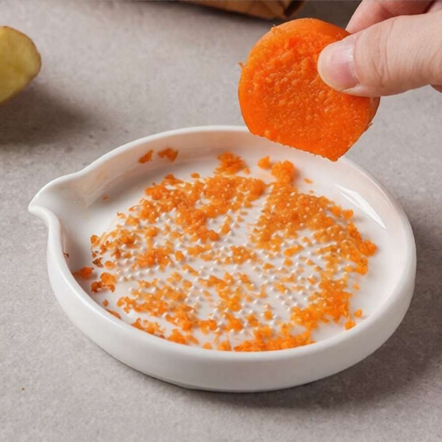 1 cái máy xay thực phẩm đa năng bằng gốm, dụng cụ nghiền khoai tây cầm tay, thích hợp để xay gừng, tỏi, cà rốt, dụng cụ nhà bếp. - Nhiều màu - Xem 1