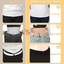 Adjustable Elastic Waist Belt, Sweater & Shirt Cinch Buckle, Vest Belt, Tops Accessory To Change Silhouette - Multicolor - View 9