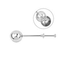 1pc Stainless Steel Duster With Handle, Tea Leaf Filter, Powdered Sugar Shaker, Dust Remover, Spherical Tea Leaf Diffuser, Portable Tea Infuser, Baking Powder Dispenser For Evenly Distributing Sugar, Flour, Spices, Salt On Food Surface, Tea Tool, Powdered Sugar Tool, Sifter - View 8