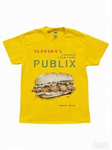 Cozy Publix Shirt, Pub Sub Vintage StyleShirt, Publix Sub Fans, Floridas FavoriteGrocery Store, Florida SupermarketMenswear Top Underwear Tshirt - 黃色 - 查看 5