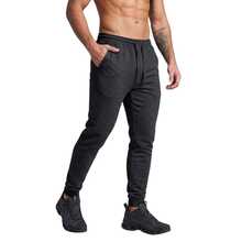 Kit 2 Calça Moletom Com Bolso Slim Jogger Masculina Básica Casual Estilosa Conforto Corrida Adulto Peluciada - Preto - Visão 3