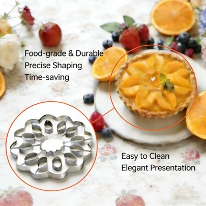 Khuôn cắt vỏ bánh hình hoa hướng dương khổng lồ 7,3 inch, khuôn nướng bánh trái cây bằng thép không gỉ với thiết kế tinh xảo dành cho fondant, bột nhào và đất sét, hoàn hảo cho việc nướng bánh ngày lễ Giáng sinh, dụng cụ trang trí bánh quy.
