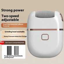 Máy chà chân điện sạc lại, 3 đầu chà thay thế, pin 500mAh, sạc USB, thích hợp cho da nứt nẻ, dụng cụ chăm sóc chân, món quà tuyệt vời. - Nhiều màu - Xem 4