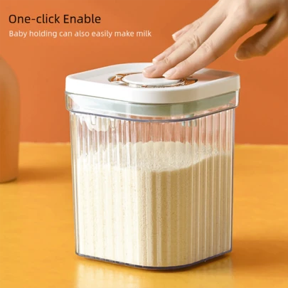 Baby Milk Powder Container Portable Outdoor Complementary Food Rice Cereal Box Sealed Jar Moisture-Proof Large Storage Canister With Compartments