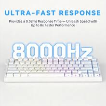 ATTACK SHARK R82HE 75% Mechanical Keyboard | 8K Polling Rate 0.08ms Latency | RGB HIFI Sound Effect For E-Sports Gaming - View 9