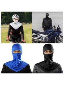 1 Stück Outdoor UV-Schutz staubdichte Sturmhaube, schweißableitende atmungsaktive schnelltrocknende Unisex Halsbandmaske für Radfahren - Verschiedenfarbig - Übersicht 7