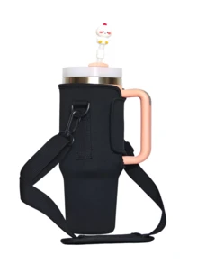 1 pièce Manchon isotherme pour gobelet 30oz/40oz, avec sangle d'épaule réglable, matériau étanche, s'adapte aux porte-gobelets de voiture, isotherme pour la maison, le camping, les courses, l'école, la randonnée - Multicolore - Voir 14