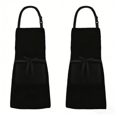 1 chiếc tạp dề điều chỉnh được, có dây buộc dài, 2 túi, tạp dề đầu bếp chống thấm nước.