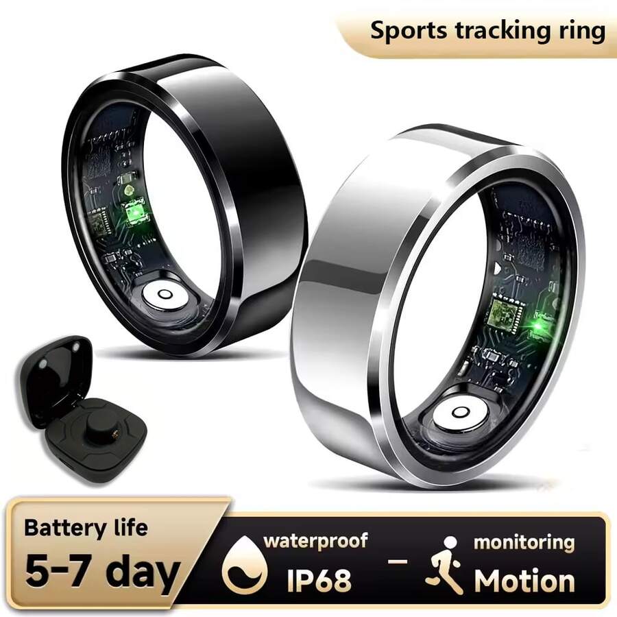 Smart Ring Fitness Tracker Workout Smart Ring, Steps, Distance, Sleep Tracking, Sports Tracking Device, Suitable For Men And Women - View 1