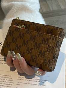 Ví cầm tay mini thời trang có khắc tên dành cho nữ, ví đựng thẻ. - Nhiều màu - Xem 8